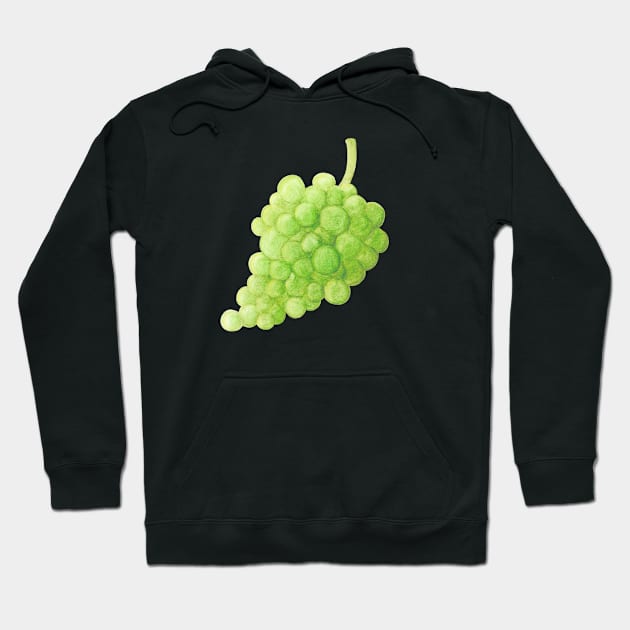 Green Grapes ~ Watercolor Painting Hoodie by aurin